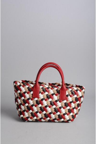 SEÇ KUNDURA Червена плетена дамска чанта - SEÇ 24052