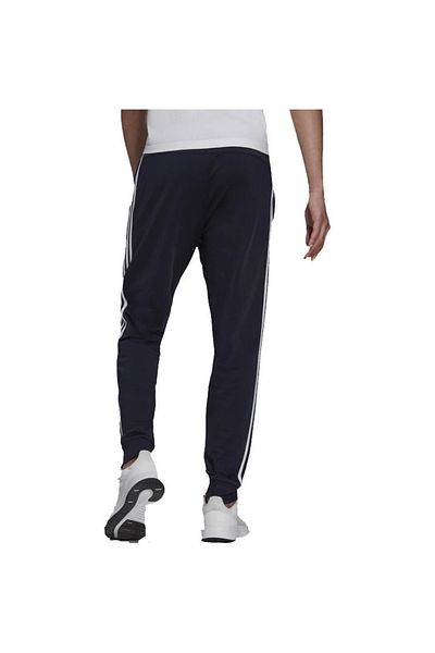 adidas pantaloni adidas Essentials Blue Tapered - 3 dungi, bărbați, încălziți