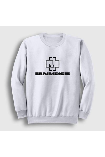 Presmono Φούτερ Unisex White Rammstein με λογότυπο 106011 ττ