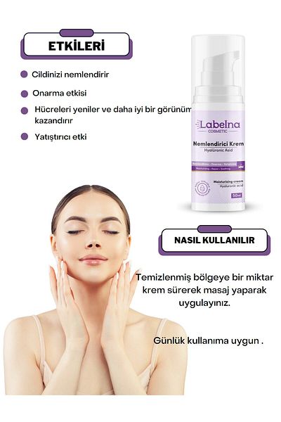 Labelna Cosmetic 50 ml Moisturizing Cream - Hyaluronic Acid