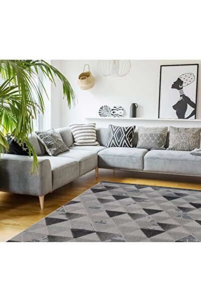 LUXESS HALI Luxess Trend Koleksiyonu Şönil Dokuma Halı 1091 Antrasit