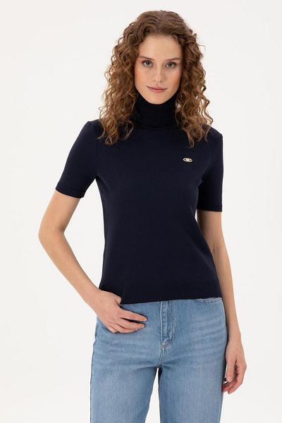 U.S. Polo Assn. Short Sleeve Turtleneck Knitwear Women's Sweater