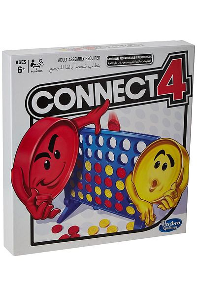 Hasbro Gaming - لعبة Connect 4 الكلاسيكية، احصل على 4 في صف واحد، لعبة لوحة إستراتيجية للاعبين اثنين، لوحة