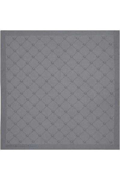 Valentino Orlandi Κασκόλ Alia Jacquard-1 Γκρι