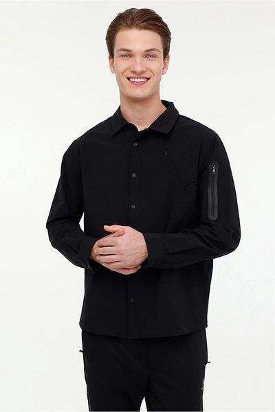 lumberjack ML ZUHN ITL522 PR - Риза с дълъг ръкав и скрит цип отстрани