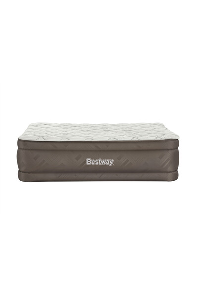 BESTWAY مرتبة هوائية بغطاء لحاف من Bestway® مقاس 80 بوصة × 60 بوصة × 20 بوصة/2.03 متر × 1.52 متر × 51 سم مع مضخة تيار متردد مدمجة