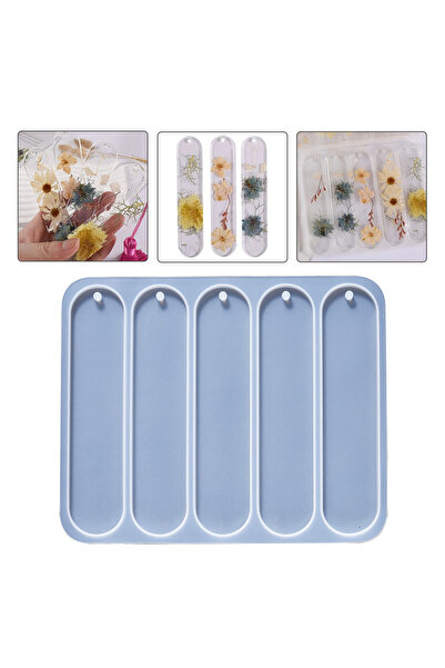 Getshopmini Epoksi Çoklu Oval Kitap Ayracı Kalıbı Silikon GT9542