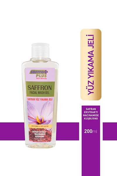 Softto Plus Safran Face Washing Gel 200 ml
