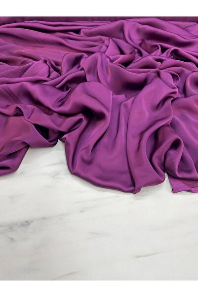 ipekkumaş Mor Düz Elbiselik İpek Saten Kumaş ÜRÜNÜMÜZ ADET OLARAK SATILIR 1 A...