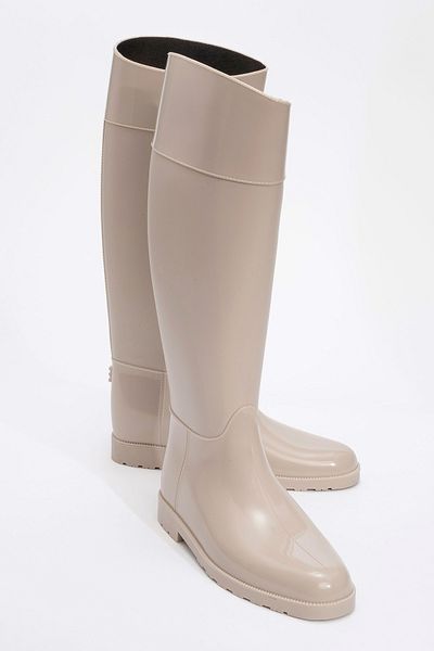 LuviShoes Γυναικείες μπότες βροχής MARGE Μπεζ