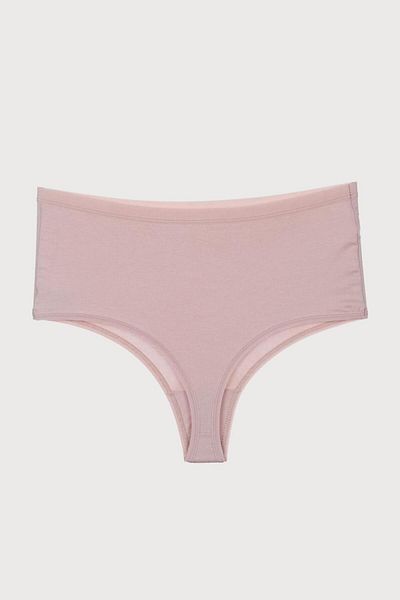 Nicoletta Women's Panties High Waist Thong Large Size 5 Pack Ten