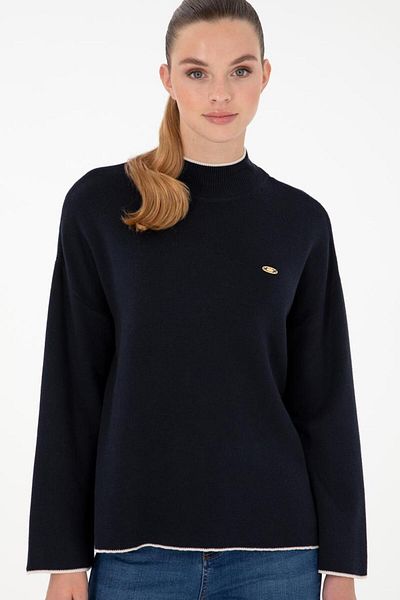 U.S. Polo Assn. Stand Collar Comfort Knitwear Sweater