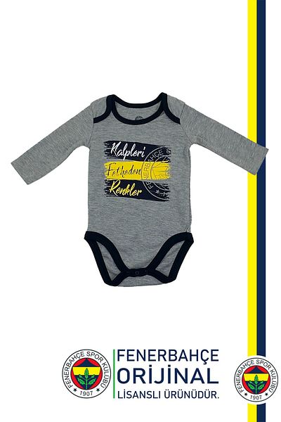 Fenerbahçe Original Licensed Colors Conquer Hearts Baby Bodysuit