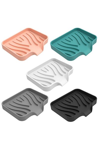 tozlupazar Εύκαμπτος και αποστραγγιζόμενος δοσομετρητής σαπουνιού σιλικόνης - με βεντούζα, σετ κουζίνας και μπάνιου σε διάφορα χρώματα