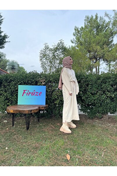 Firuze Elbise spor fermuarlı