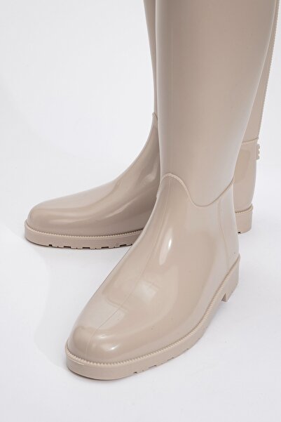 LuviShoes MARGE Beige Women's Rain Boots