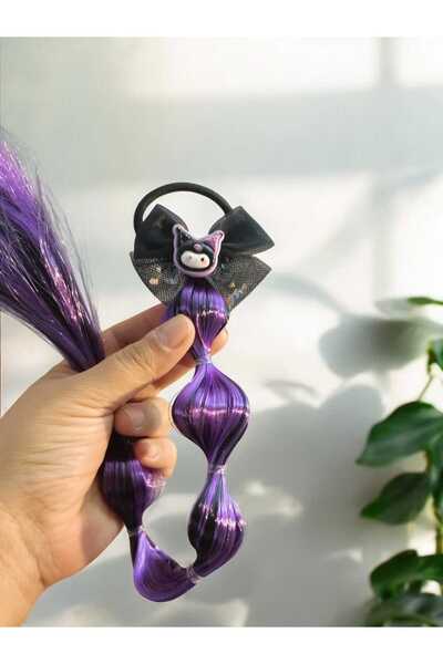 BAEY Kuromi Model Saçlı Çocuk Lastik Toka