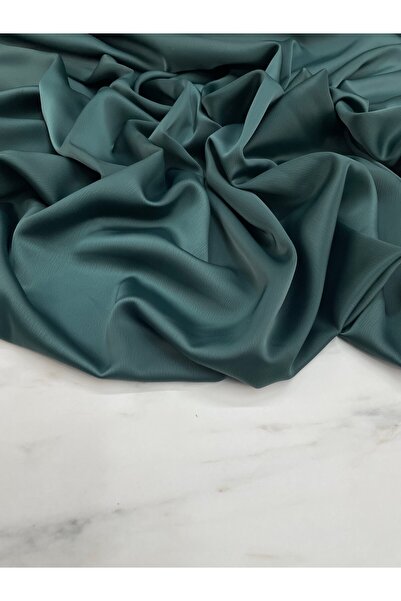 ipekkumaş قماش الساتان الحريري الأخضر الزمردي للملابس، منتجنا يُباع بالقطعة ا...