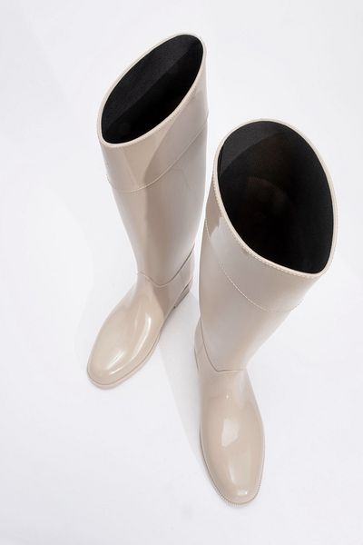 LuviShoes Γυναικείες μπότες βροχής MARGE Μπεζ