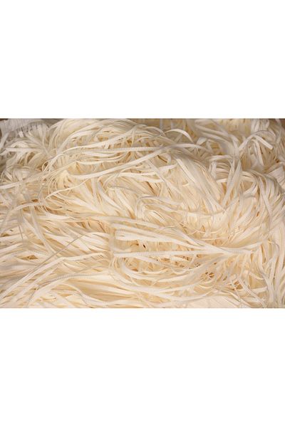 AKÇA TEKSTİL Straight Rope Cream Color Width 100 cm Length 280 cm Ready Buttons Stitched Rope Curtain