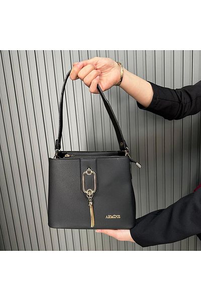 Armine Black Plain Bag - Ar36110