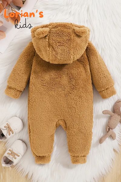 LORIAN'S Unisex Kids Jumpsuit - Welsoft Teddy Bear Plush