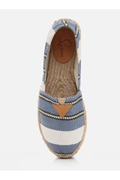 Su Espadril Alani Mavi Kadın Düz Espadril