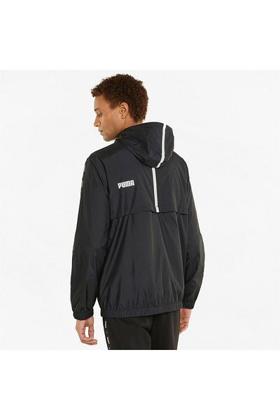Puma Μπουφάν Puma Ess Tape Windbreaker, Μαύρο, Ανδρικό