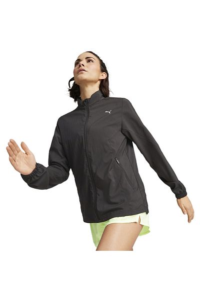 Puma Puma RUN FAVORITE Μαύρο γυναικείο υφαντό μπουφάν