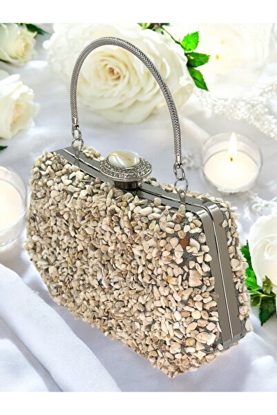 Gloriys Ayakkabı & Çanta 025 geanta rochie de seara din piatra naturala
