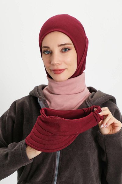 Aisha's Design Winter Turban with Removable Visors,B-82Rb