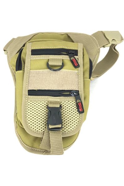 SINGLE SWORD Unisex Beige Tactical Special Compartment Carrying Waist Leg Bag