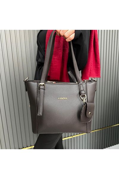 Armine Ar34904 Model Plain Coffee Bag