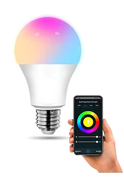 Everest Grup Akıllı Rgb Led Lamba Ampül 9w 800 Lümen Wifi Tuya Uygulama Deste...