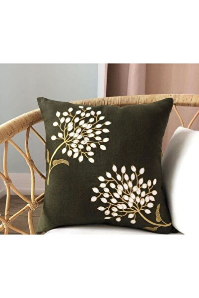 FLAMENCO TEKSTİL حافظة مطبوعة مزدوجة منقوشة على شكل ورقة شجر