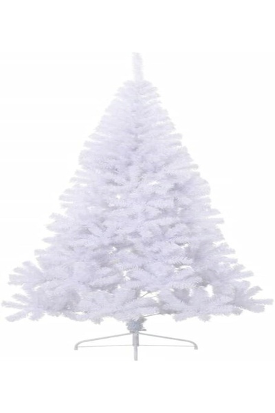 eğlencemarketi YILBAŞI ÇAM AĞACI LÜX 210 CM BEYAZ 580 DAL