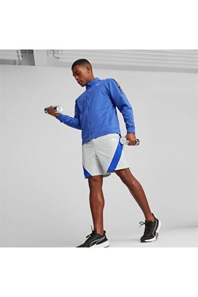 Puma Ανδρικό μπουφάν Blue Puma Fit Light Powrfleece - Full Zip