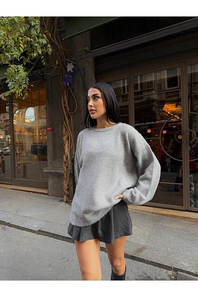 erki triko Wide Sleeve Basic Knitwear Sweater