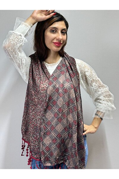 Gönülden Tasarım Двосторонній жіночий шарф з візерунком 160X40 см