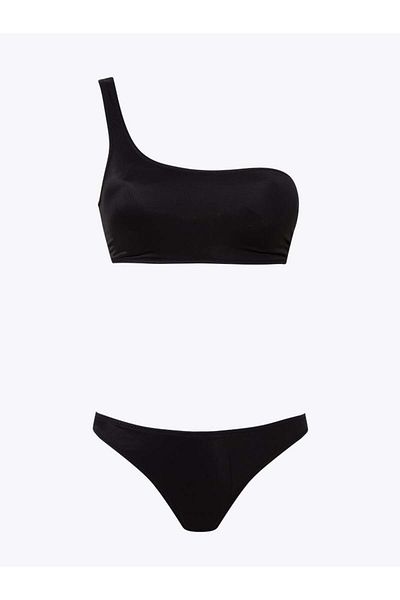 RİVUS Black One Shoulder Bikini Set