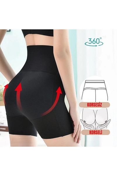 Sh Mağazacılık Butt Supporting Silicone Pop-Up Shorts Women's Underwear Shorts