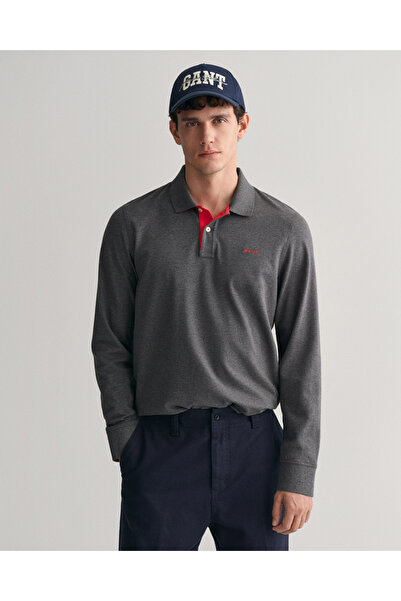 Gant M?ska Szara Koszulka Polo Regular Fit
