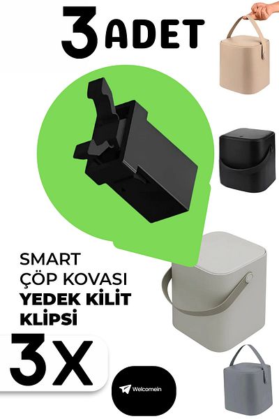 welcomein Magic Smart Magic Smart Coș de gunoi compatibil cu toate modelele 3 bucăți de înlocuire a blocării cu clemă