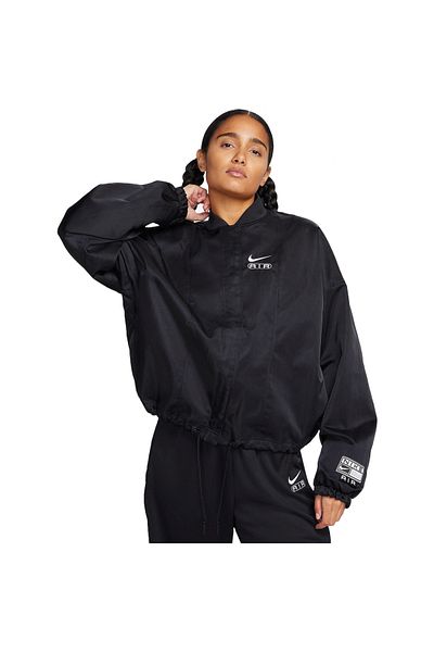 Nike Bunda Nike Air Oversized Woven Bomber Jacket, Černá, Dámské