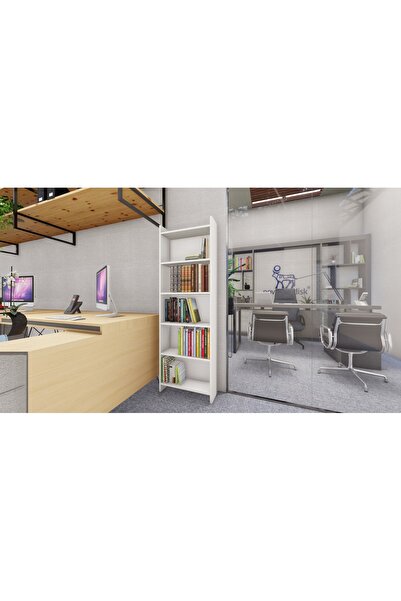 ÖzelYapı BEYAZ KİTAPLIK