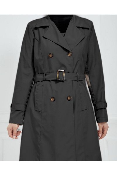 GLR&GYM Summer Plus Size Lined Sheriff Women's Trench Coat - Seasonal