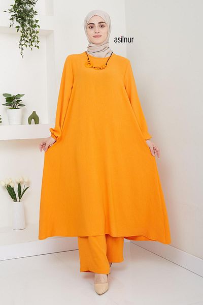ASİLNUR Orange Mevlana Double Set