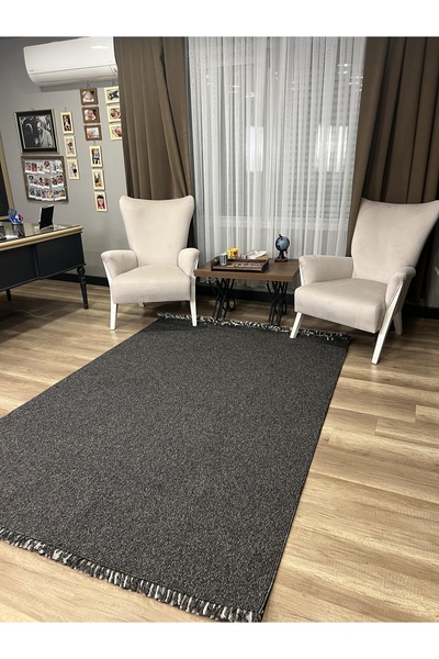 Sanat Halı Sanat Halı Lora Plus 3954 Antrasit İskandinav Halı