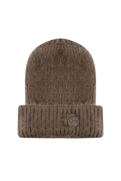 RİVUS Corded Knitwear Beret with Embroidery Detail - Khaki