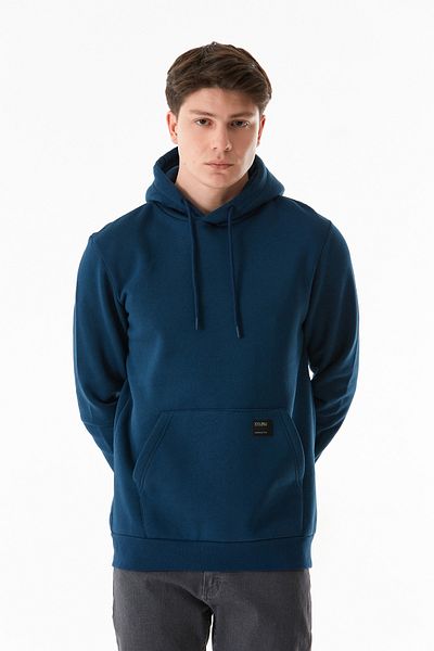 Fulla Moda Βασικό φούτερ με κουκούλα Kangaroo Pocket - Φούτερ με 3 κλωστές